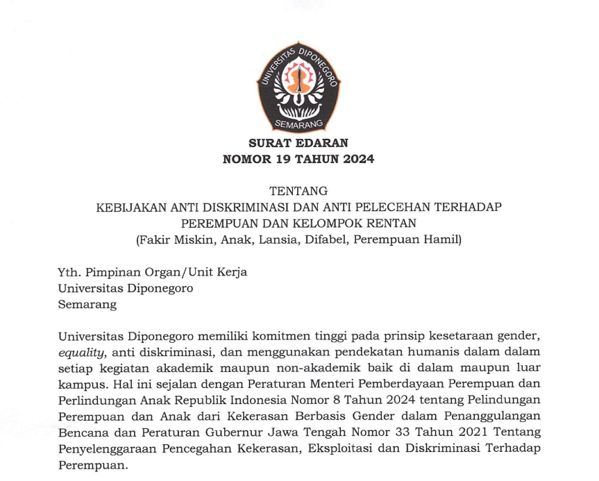 Policy of Non-Discrimination Against Women