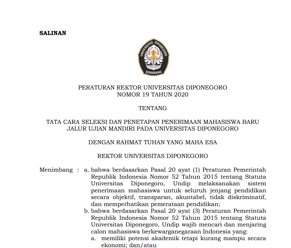 Non-discriminatory admissions