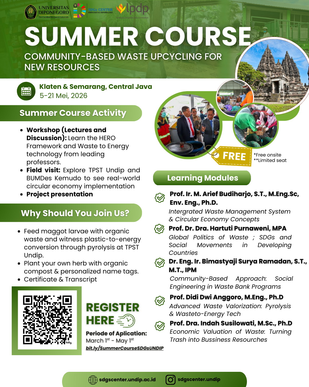 Poster Summer Course SDGs